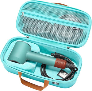 RAIACE Hard Storage Case Compatible with dyson Hair Dryer Travel Carrying Bag. (for sale is case only). - Green