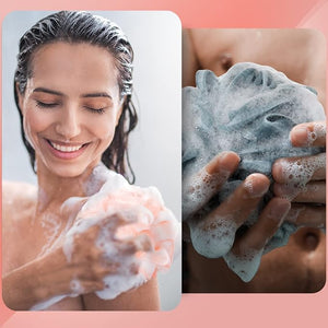 Sunnyray 24 Pack Bath Shower Loofah Sponge Pouf Body Scrubber Exfoliator Bath Sponge Body Scrubber for Men and Women Spa Gift