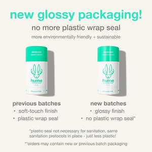 Hume Supernatural Aluminum Free Deodorant for Women &amp; Men - Safe for Sensitive Skin - Probiotic, Plant-Based, Baking Soda Free, Aloe, &amp; Cactus Flower, Anti Sweat, Stain &amp; Odor - Vanilla Da