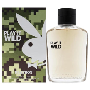 Playboy Play It Wild Eau de Toilette Spray for Men Multi Oriental Vanilla Fragrance 3.4 Fl Oz
