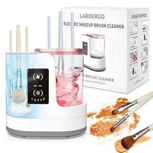 LARDERGO Makeup Brush Cleaner Machine Ultimate Efficient Electric Automatic Cleaner and Dryer for All Types of Makeup Brushes