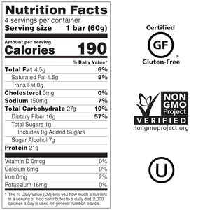 No Cow High Protein Bars Birthday Cake 21g Plant Based Vegan Protein Keto Friendly Low Sugar Low Carb Low Calorie Gluten Free Naturally Sweetened Dairy Free Non GMO Kosher 4 Pack