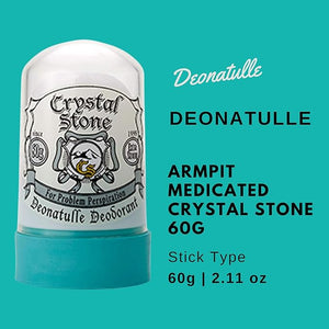 Deonatulle for WOMEN Armpit Medicated Crystal Stone 60g - Japan No1 Deodorant (Harakjuku Culture Pack)