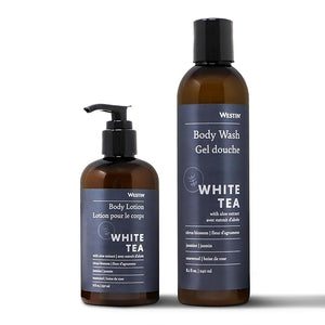 Westin White Tea Aloe Body Wash &amp; Body Lotion Set - Nourishing &amp; Hydrating - Hotel Spa Collection - Exclusive White Tea Scent - 8oz Bottles