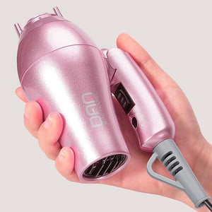 DAN Auto Dual Voltage Hair DryerHair Blow DryerCompact Folding BlowerSmall hairdryer with Diffuser &amp ConcentratorPortable Dryer with Multi-Function Plug AdapterTravel hairdryers for Women
