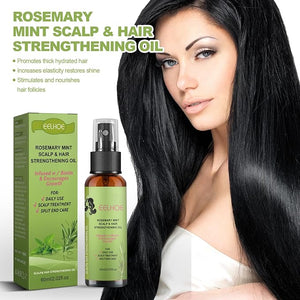 AMALIA Rosemary Mint Scalp &amp Hair Strengthening Oil 2.02 fl oz with Biotin for Hair Growth Daily Scalp Treatment
