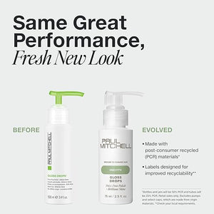 Paul Mitchell Gloss Drops Shine Serum Frizz-Free Polish Brilliant Shine For Medium To Coarse Hair