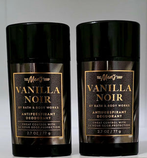 BathBody Vanilla Noir Antiperspirant Deodorant Men's Shop 24-Hour Protection 2.7 oz 2-Pack