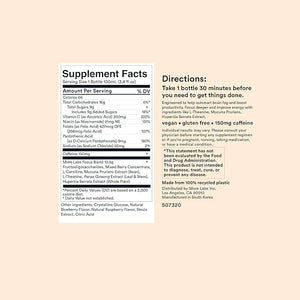 More Labs Liquid Focus, Nootropic Smart Drink with Powerful Antioxidants &amp; Adaptogenic Herbs for Energy and Concentration, 150mg Caffeine (Pack of 6)