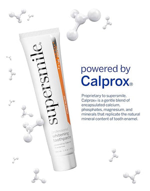 Supersmile Fluoride-Free Whitening System Gift Set with Travel Bag ? 2 Calprox¢ç Toothpastes, Accelerators &amp; New Generation Toothbrushes ? No Sensitivity, Whitens Up to 6 Shades &amp; Strengthens E