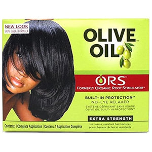 Organic Root Stimulator Olive Oil No Lye Relaxer Kit Extra Strength (Pack of 5)