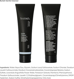 Buttah Skin by Dorion Cleanse + Vibe Brush Kit | Vibe Cleansing Face Brush | Buttah Facial Cleanser 3.4oz | 2-Speed Sonic Pulsating - Gentle Exfoliation - Water Resistant