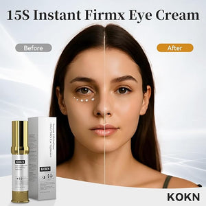 KOKN 15S Instant Firmx Eye&ampFace Cream | Temporary Eye Tightener | Smooths WrinklesPuffy Eyes &amp Bags | 4-IN-1 Skincare| 5000ppm PDRNPanthenolCollagen Formula for LongTerm Repair 0.71 Fl Oz