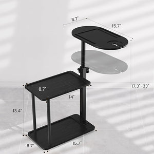 Bathtub Tray Table, Freestanding Bath Side Table Tub Tray Caddy, 3 Layer Bamboo Bath Board Shelf, Bathtub &amp; Bathroom Accessories, New Home Gift for Mom, Housewarming, Anniversary, Wedding