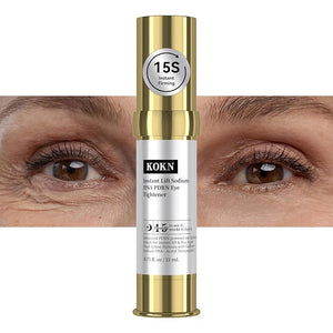 KOKN 15S Instant Firmx Eye&ampFace Cream | Temporary Eye Tightener | Smooths WrinklesPuffy Eyes &amp Bags | 4-IN-1 Skincare| 5000ppm PDRNPanthenolCollagen Formula for LongTerm Repair 0.71 Fl Oz