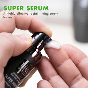 Tiege Hanley Anti Aging Face Serum for Men Super Serum with Peptides Retinyl Palmitate and Sodium Hyaluronate to Firm Skin and Reduce Fine Lines Men¡¯s Skin Care 0.5 Fl Oz