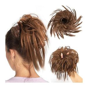 Hair Accessories Synthetic Bun Ponytail Hair Extensions Headband Messy Bun with Elastic Rubber Band Ponytail Wig Hair Bun for Women Hair Pieces For Women(8L#)