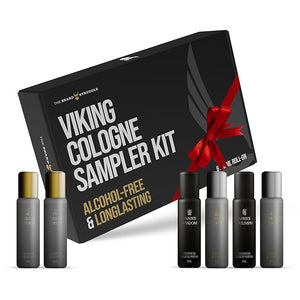 The Beard Struggle Viking Cologne Sampler Kit, Set of 6 Premium Concentrated Colognes for Men ? 6x More Longer Than Traditional Mens Colognes Gift for Him, Signature Fragrances