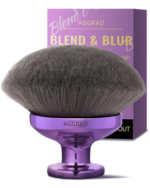 Ultra Large Body Makeup Brush Self Tanner Kabuki Foundation Brush for Leg Face Makeup Back Lotion Sunscreen Applicator Self Tanning Bronzer Blending Brush for Beauty Body Coverage Perfector Violet