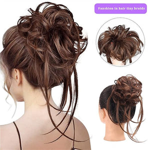 NASTYA Messy Bun Hair Piece for Women Synthetic Hair Bun with Elastic Comb Messy Bun Curls Hair Bun Women Wig Hair Extensions Hair Accessories Hair Extensions Hair Scrunchies (Color : SW205-01)