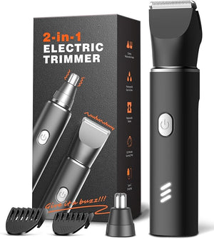 Body Hair Trimmer for Men: Manscape Electric Razor Versatile Hair Trimmer for Groin Beard Nose/Ear Hair Waterproof &amp USB-C RechargeableTravel LockChristmas Gifts for Men