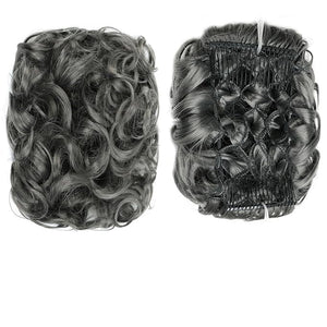 Hair Accessories Synthetic Messy Bun Wig Hair Pieces Wavy Curly Bun Ponytail Hair Extensions Bun Hair Comb Women Bun Wig Hair Pieces For Women(0403)