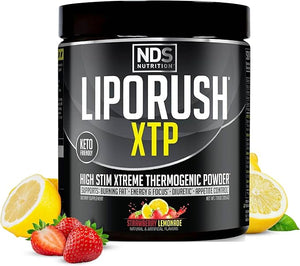 NDS Nutrition XTP Thermogenic Fat Burner with L-Carnitine - Energy Focus and Appetite Control - Extreme Thermogenic Fat Burning Powder Weight Loss - Strawberry Lemonade (45 Servings)