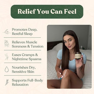 Magnesium Cream for Sleep Cramps &amp Muscle Soreness ? with Hemp Seed Oil Jojoba Shea &amp Mango Butter ? Natural Skin-Friendly &amp Safe for Kids ? Unscented ? 4oz Glass Jar ? Made in Canada