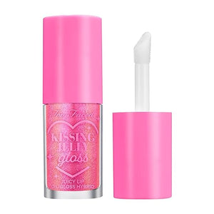Too Faced Kissing Jelly Lip Oil Gloss | Hydrating Lip Oil + Gloss Hybrid for Instant Moisture and Shine, 0.15 Fl Oz