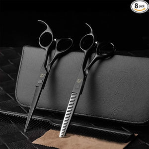 Patented Premium Hair Cutting Scissors &amp Thinning Shears - Professional Barber Scissors Kit for Women &amp Adults - Sharp Hair Shears for Hair Cutting &amp Thinning