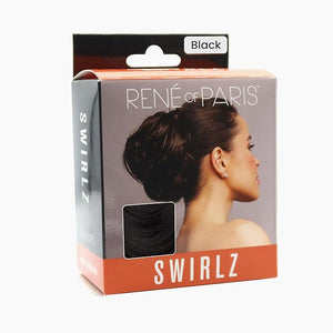 Rene of Paris Swirlz Messy Bun Hair Pieces Synthetic Extensions Ready to Wear Black