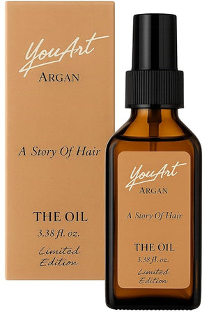 YouArt Organic Argan Hair Oil Limited Edition 3.88 fl.oz Nourishing Treatment for Dry Hair