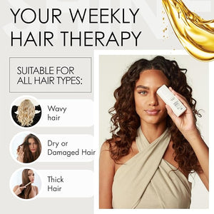 Hair Booster Vitamin Oil for Hair Growth ? 30 Day Supply ? Cottonseed, Wheat &amp; Sunflower Oils ? Hair Treatment Oil for Smooth, Shiny Hair