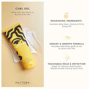 PATTERN Beauty by Tracee Ellis Ross Curl Gel 9.8 fl oz - Definition and Shine for Curlies Coilies and Tight Textures