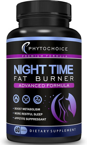 Night Time Weight Loss Pills for Women-Carb Blocker Appetite Suppressant with Melatonin-Fat Burner Diet Pills That Work Fast for Women-Nighttime Metabolism Booster-Made in USA-1 Pack