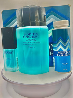 MORTON MUSK KIT DE FRAGANCIA PARA HOMBRE BLUE BOX 150 ML