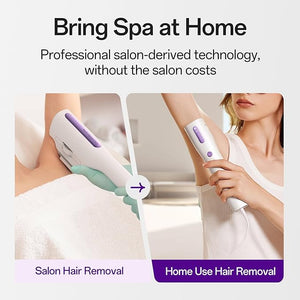 Laser Hair Removal Device for Women and Men IPL Painless Sapphire Laser Hair with 40¡ÆF Ice-Cooling System Safe for Body Treatment Long-Lasting Hair Removal from Home Face Legs Back Bikini Line