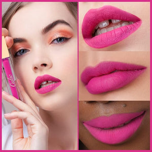 Oulac Matte Liquid Lipstick for Women 3PCS, Bright Pink Lip Stain Long Lasting Waterproof, No Transfer, Creamy High Pigmented Formula, Vegan &amp; Cruelty-Free. Pink Set¡¼M06+M09+M10¡½