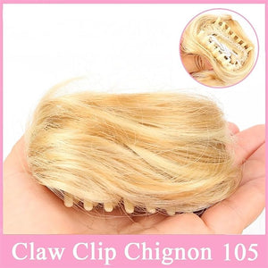 Messy Bun Hair Piece for Women Space Buns Hair Pieces Mini Claw Clip in Hair Bun Messy Cat Ears Hair Bun Extension Synthetic Donut Wig Accessory Updo Hairpieces for Women Girls Fake Hair Accessorie