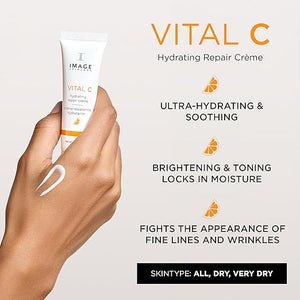 IMAGE Skincare VITAL C Hydrating Repair Cr?me Face Night Cream Moisturizer with Hyaluronic Acid for Dry Skin