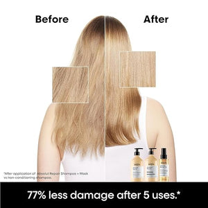 L'Or?al Professionnel Paris Absolut Repair Shampoo ? Nourishing Protein Shampoo For Dry Damaged Hair Repairs Damage and Provides Shine