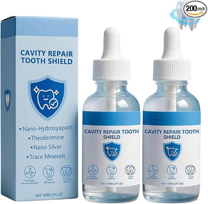 Nudenta Odontic Repair Tootharmor ? Nano Hydroxyapatite Remineralization Complex for Cavity Repair Enamel Strengthening Teeth Whitening &amp Lasting tootharmor ? 60ml (2PCS)