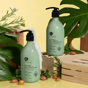 Luseta Rosemary Mint Strengthening Shampoo and Conditioner Provide Nourishment &amp Smoothness for Thin HairReduce Frizz and Add Shine for All Hair Types 16.9oz¡¿2