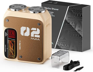 PAXA Mini Electric Shaver for Men9000RPM Electric Razor for MenMagnetic Dual-Head Rotary Pocket Shaver IPX7 Waterproof Wet &amp Dry for Shaving FaceUSB-C Rechargeable for HomeCarTravel(Yellow)