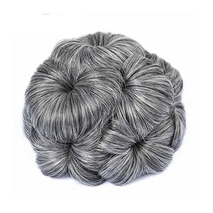 Hair Accessories 1 Pack Synthetic Curly Bun Women's Ponytail Donut Claw Clip Wig Hair Extensions Black Brown for Women's Daily Use Hair Pieces For Women(73 pcs)