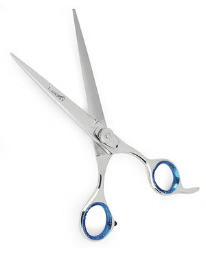 Laazar Pro Straight Hair Cutting Scissors | Professional Barber/Hairdresser Trimming Shears with Japanese Steel Blade and Comfort Rings | Extra Sharp | Grooming Tools for Men and Women