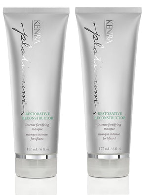 Platinum Restorative Reconstructor | Ultra Fortifying Treatment | Restores Broken Hair Bonds From Within | Provides Intense Fortification Elasticity &amp Suppleness | 6 fl. Oz (2-Pack)