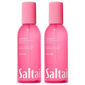 Saltair Body Mist 2 Pack - Fine Fragrance Lightweight Body Spray Mist with Pink Beach Scent. Long Lasting Perfume Mist. 2x 8oz Bottles