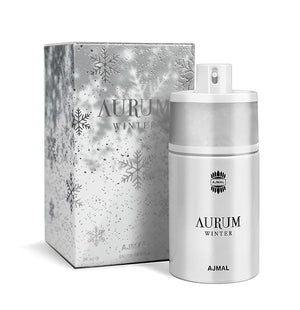 Ajmal Aurum Winter Eau De Parfum 2.5 Oz / 75 ML For Her | Long Lasting Citrus Fruity Fragrance - Made In Dubai