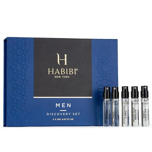 H HABIBI MEN SCENT (Men's Discovery Sample Set) - Luxury Men's Fragrances with Notes of Citrus Leather Spice &amp Oud - Fresh &amp Clean Perfume Samples for Any Occasion